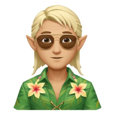 elf male legolas summer wibe sunglasses sticker