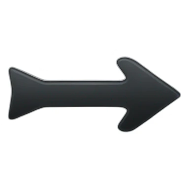 black right arrow sticker