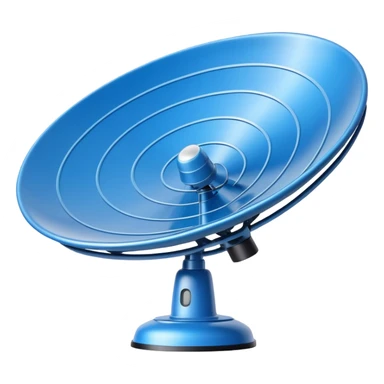 radar dish with signal waves sticker