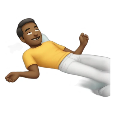 laying down feet up sticker