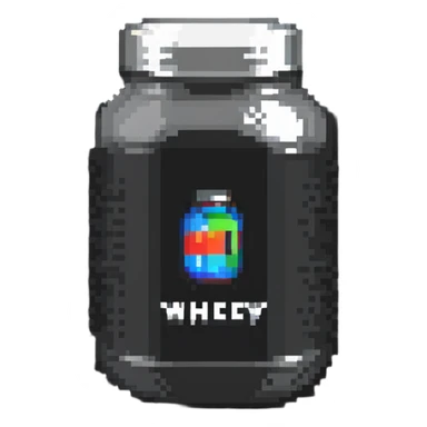 whey protein jar sticker