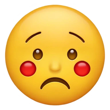 Flustered emoji sticker