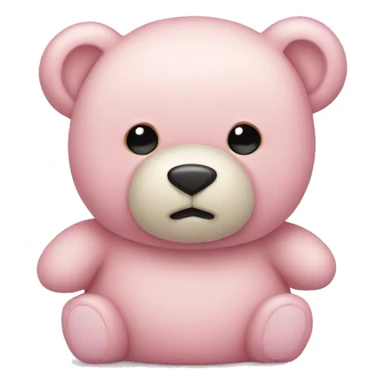 Light pink teddy bear  sticker