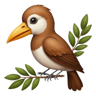 AVE CON LAUREL EN EL PICO sticker