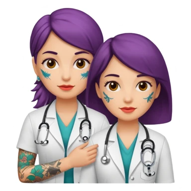 tattooed doctor girl sticker