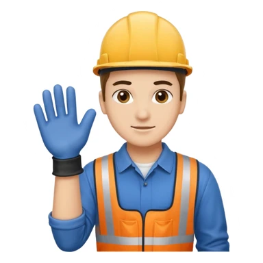 Stair Spotter + gloves, Apartment Movers. sticker