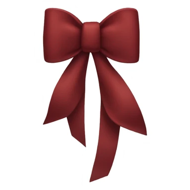 Dark red iPhone bow sticker