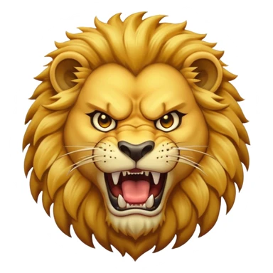 Angry lion sticker