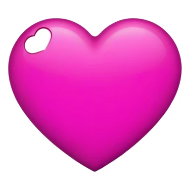 Magenta heart sticker