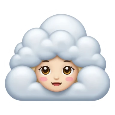 hazme una nube cute para mi tiendas de variedades femenina sticker