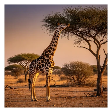 Giraffe sticker