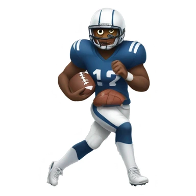 Football player mad sticker