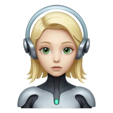 ALIEN WITH BLONDE HAIR sticker
