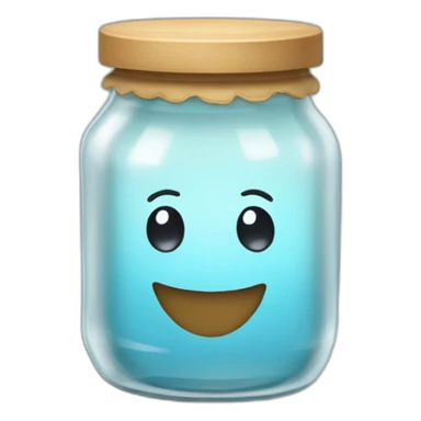 happy jam jar sticker