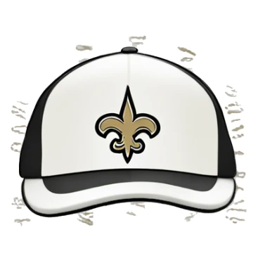 New Orleans saints hat sticker