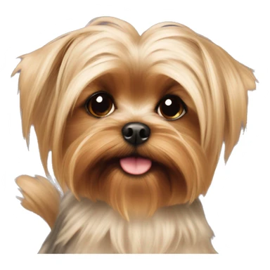 Silky teacup Yorky sticker