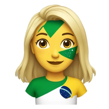 Bandeira do brasil em um coracao com faixa branca  sticker