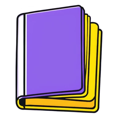 Purple book with "VOL. 5" written on the cover sticker