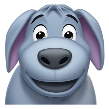 Eeyore from winnie the pooh  sticker