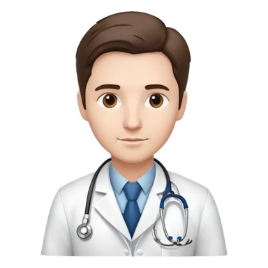 doctor with stethoscope sticker