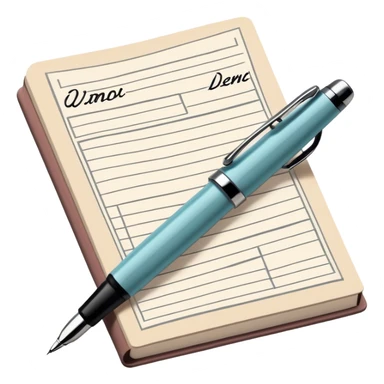Create a detailed emoji representing the process of writing texts for comic books. The design should feature a large, open comic book with vintage comic strips visible on its pages. A pen should be shown writing text on one of the comic panels, but without a hand. The pencil should appear as though it is actively creating the dialogue or narration. Use a classic color palette with muted tones for the comic book and brighter accents on the pencil to draw attention to the writing process. Do not include any emojis or smiley faces. Make the background transparent. sticker