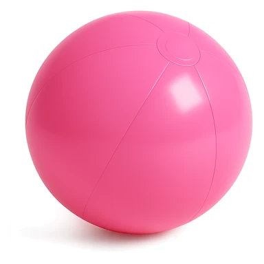 pink beach ball, no background sticker