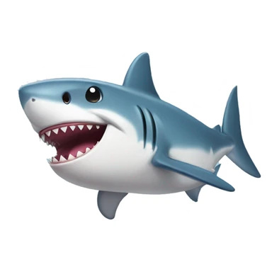 cute shark with a bow  sticker