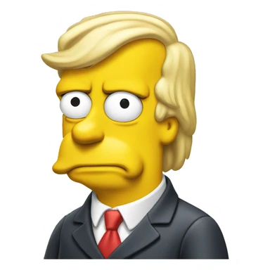 simpsons trump sticker