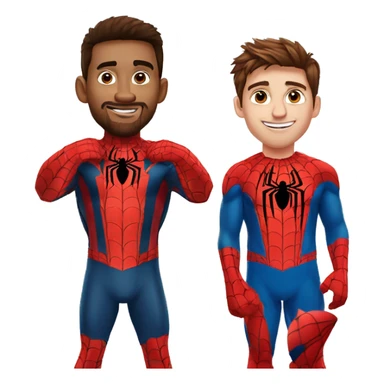 Spider man y messi sticker