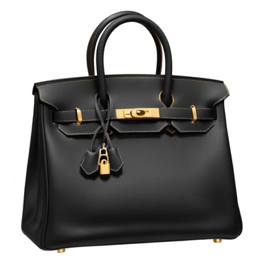 black hermes bag sticker