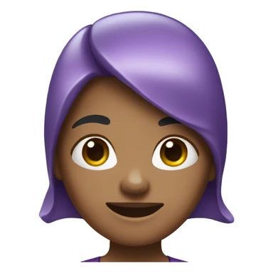 Purple shark female sticker