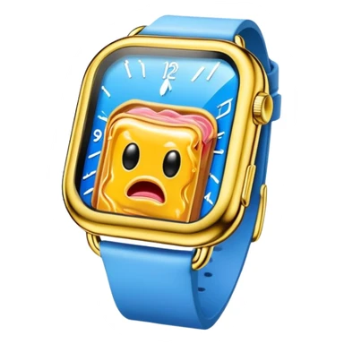 surreal dali style melting spam  watch landscape sticker