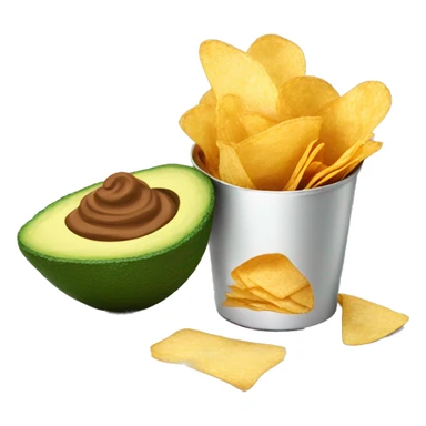 chips and a side guacamole  sticker