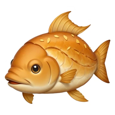 fish-shaped bun sticker