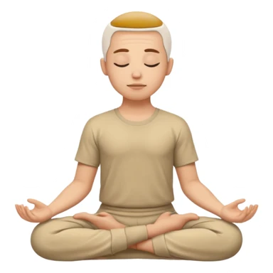 meditating sticker