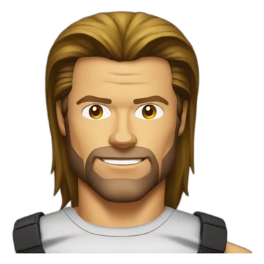 Brad Pitt as Wolverine sticker