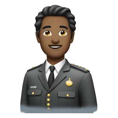 Private chauffeur with black hair sticker