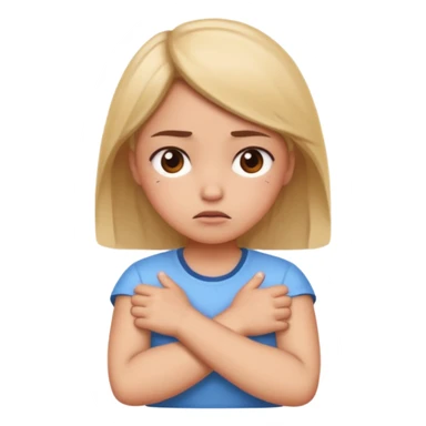 Confused, crossed arms, annoyed, adorable sticker