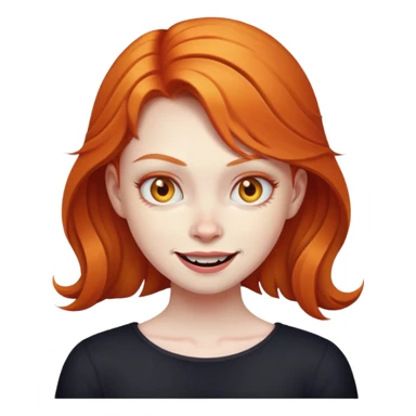 Evil ginger girl  sticker