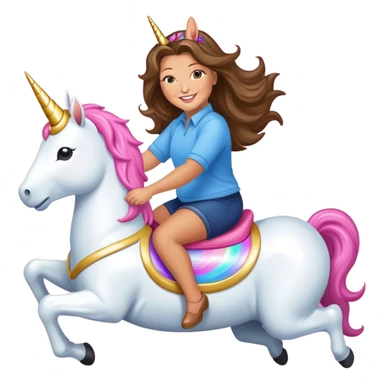 abby lee miller riding a unicorn space ship sticker