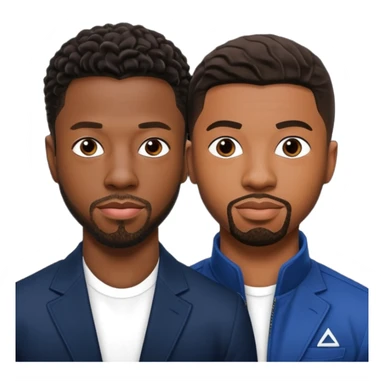 Chadwick boseman and Michael b Jordan together sticker