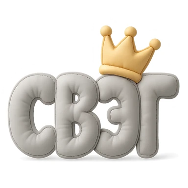 'СВЭГ' with a cartoon gold crown, soft edges, cushion style, no background sticker