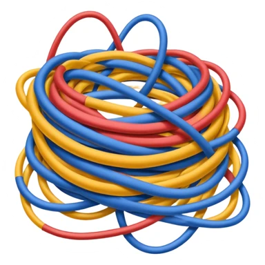 Tangled Cables sticker