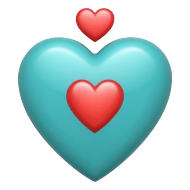 Corazón turquesa sticker