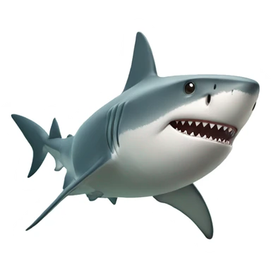 Shark with a top h sticker