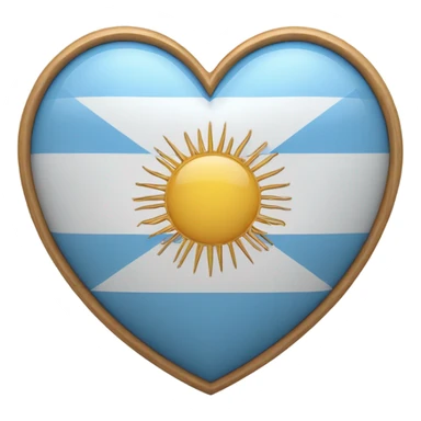 Argentine heart sticker