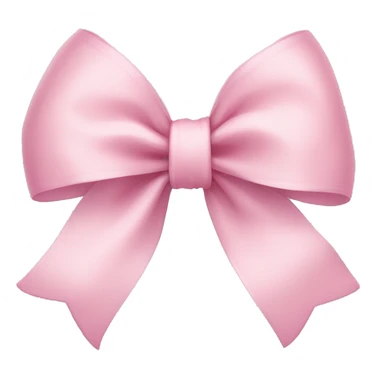 light pink ribbon bow sticker