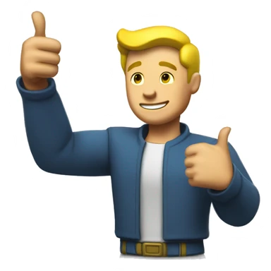 Vault boy + thumbs up sticker