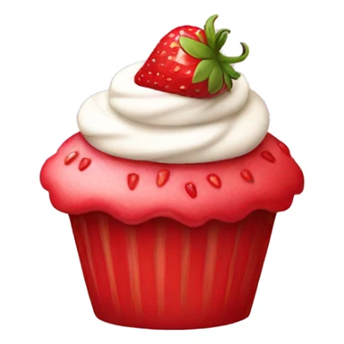 strawberry cupcake sticker