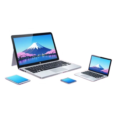 “VIBE25:Tokyo — neon cityscape 🌆 + Mount Fuji 🗻 + cherry blossoms 🌸 + laptops 💻 + origami cranes 🕊️, modern meets traditional, bold and futuristic.” sticker